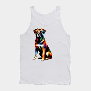 Rafeiro do Alentejo in Colorful Splash Art Tank Top